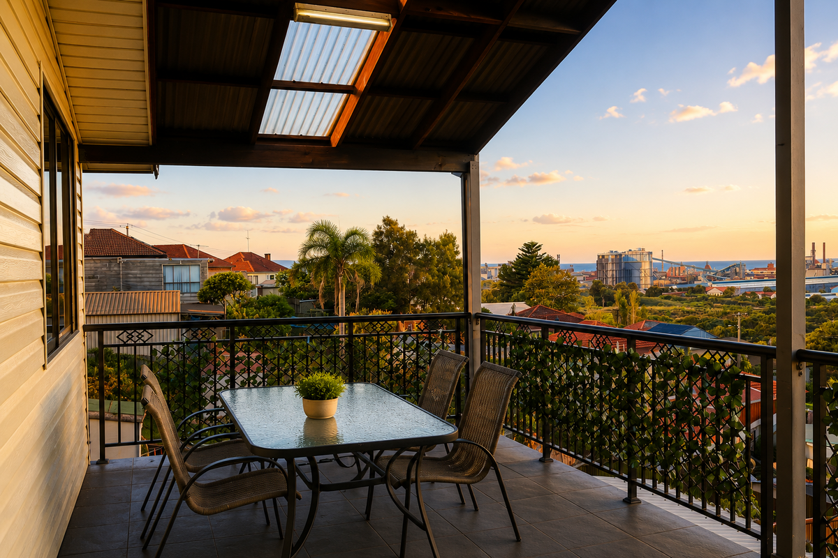 Evening view from the balcony