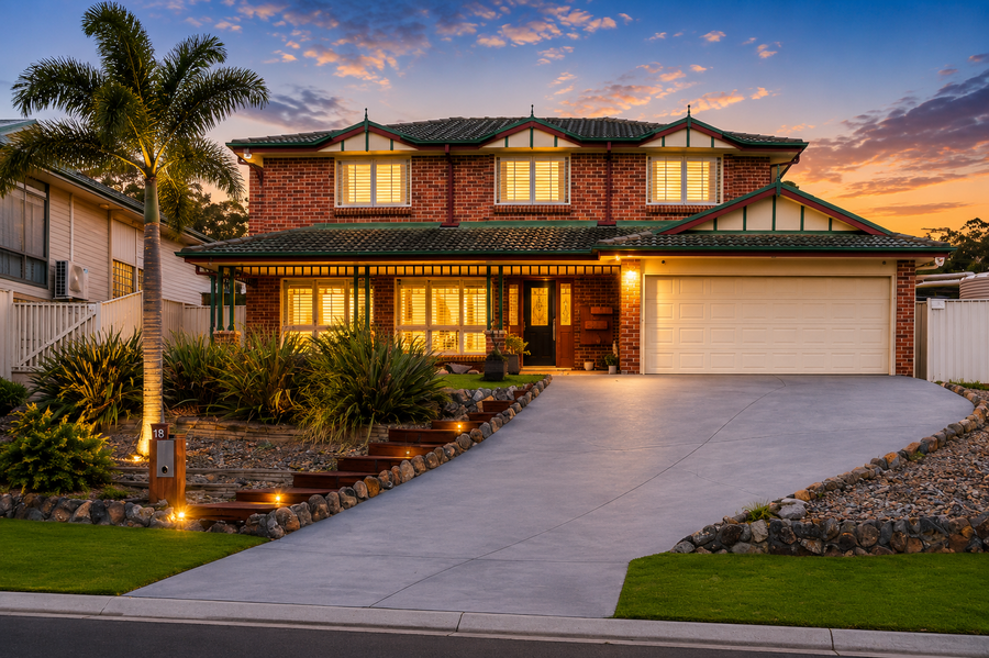 Front of the Albion Park home