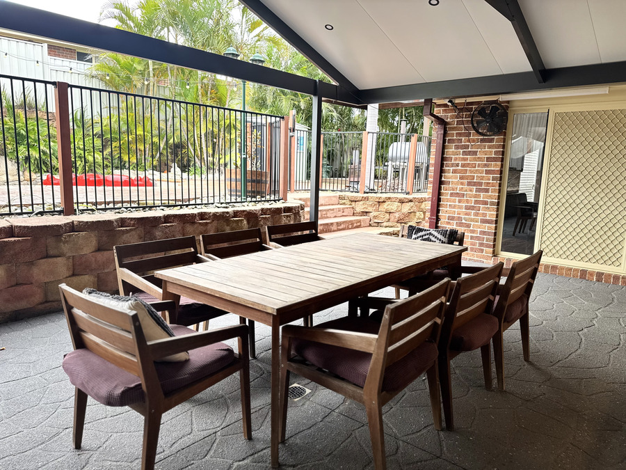 Covered alfresco dining